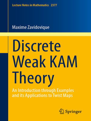 cover image of Discrete Weak KAM Theory